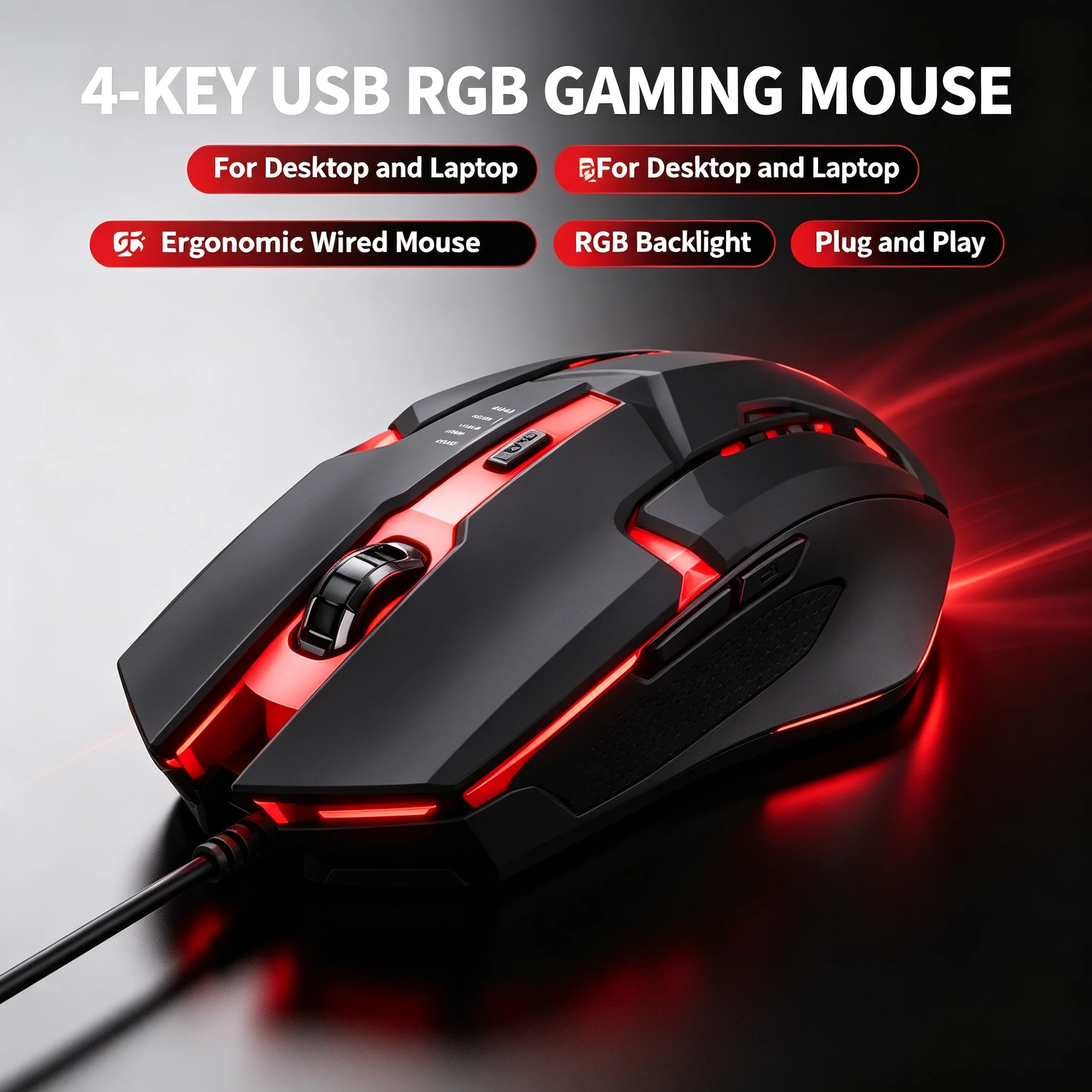 Laptop Mouse - Mouse Gaming Ergonomis Berkualitas Tinggi Terbaru,