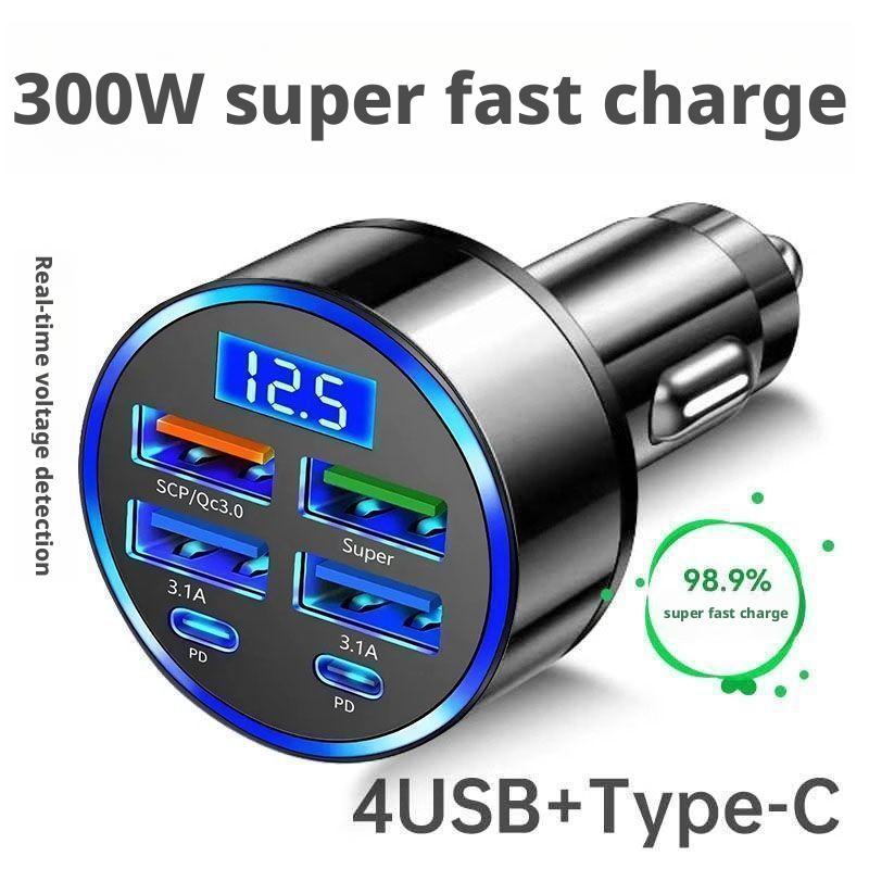 Pengisi Daya Mobil PD 300W 6 P - Usb C Hub ulasan dan harga